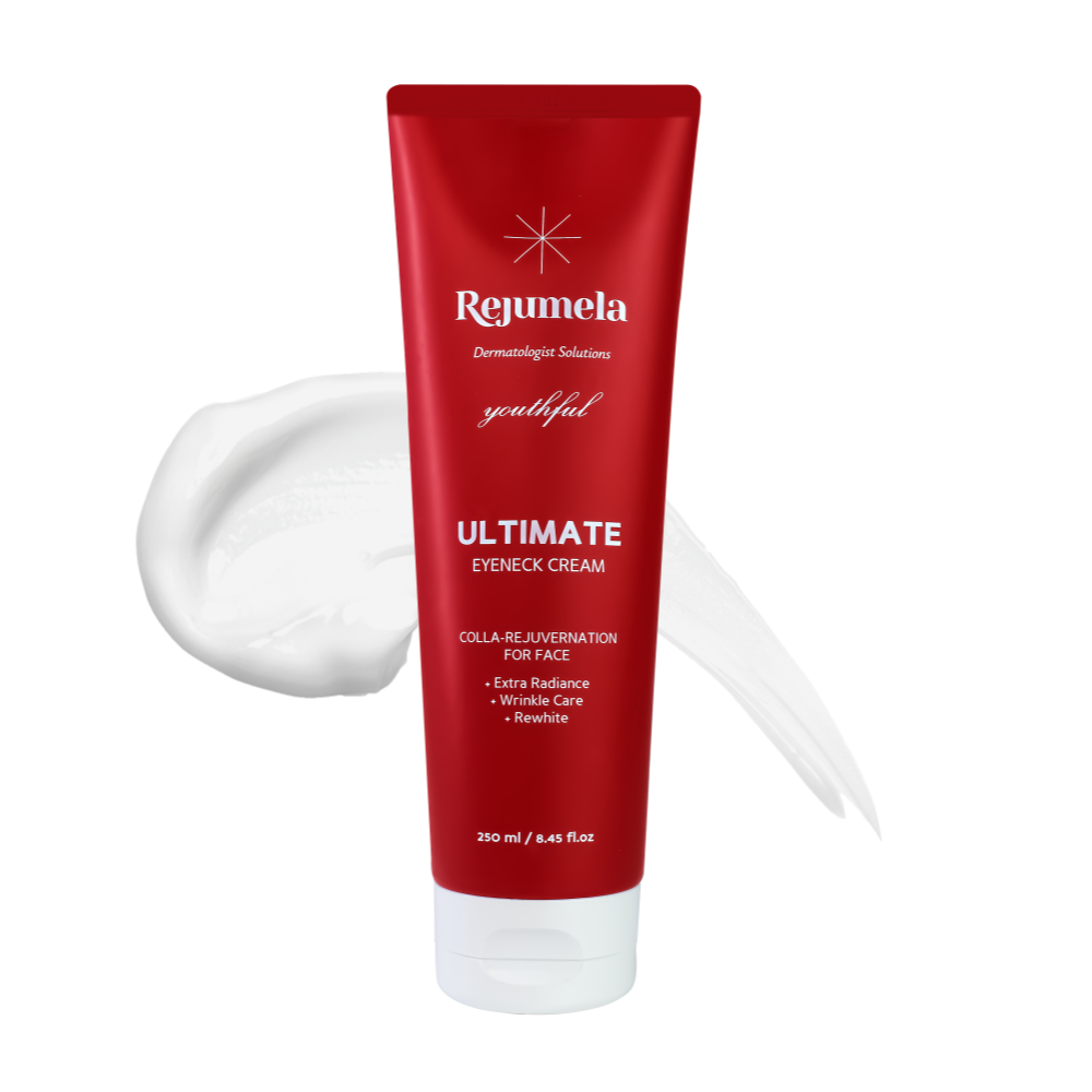 REJUMELA Ultimate Eye & Neck Cream 250ml – Dual-Functional Brightening & Anti-Wrinkle Large-Capacity